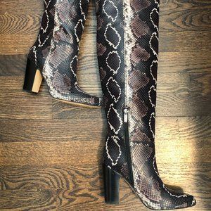 Vince Camuto Faux Snake Skin Boots